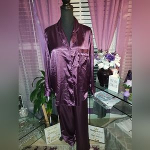 Women's Satin PJ Set (L) NWOT